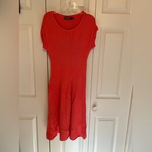 Ralph Lauren Red crochet dress sz L